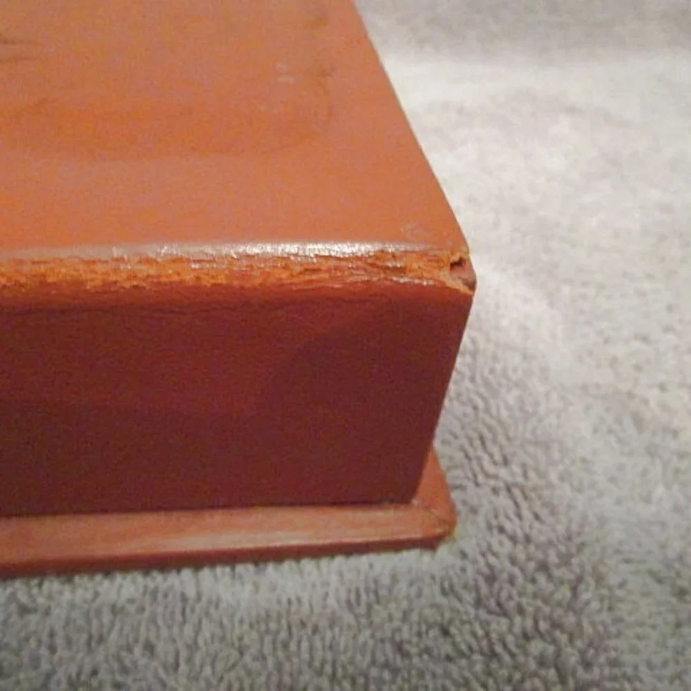 Vtg Cuervo Tooled Leather Covered Wood Box 3D Horse Equestrian Argentina Cigar